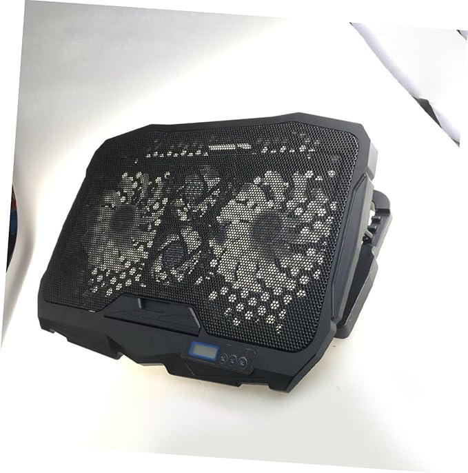 Garneck Silent Laptop Cooling Pad with Powerful Fans Heat Dissipation Stand for Notebooks Energy Efficient Multifunctional Cooling Rack for Home Office and School Use
