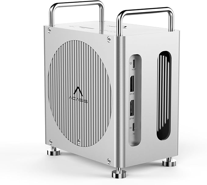 ACASIS 40Gbps Mac mini M4 Dock &amp Stand with Dual-Bay NVMe SSD Enclosure11-in-1 Docking Station for Mac mini M4/M4 Pro Dual DisplayPort MST 3×USBA 10Gbps 30W PD SD/TF Reader