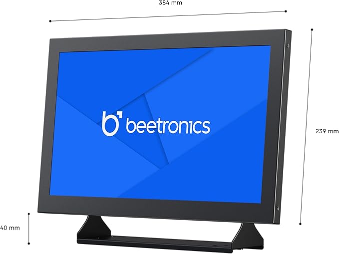 Beetronics 15-Inch Full HD IPS Monitor - Professional Industrial-Grade Display | HDMI VGA BNC RCA Inputs | Durable Metal Housing Matte Screen 24/7 Continuous Operation Wide Viewing Angle 15HD7M