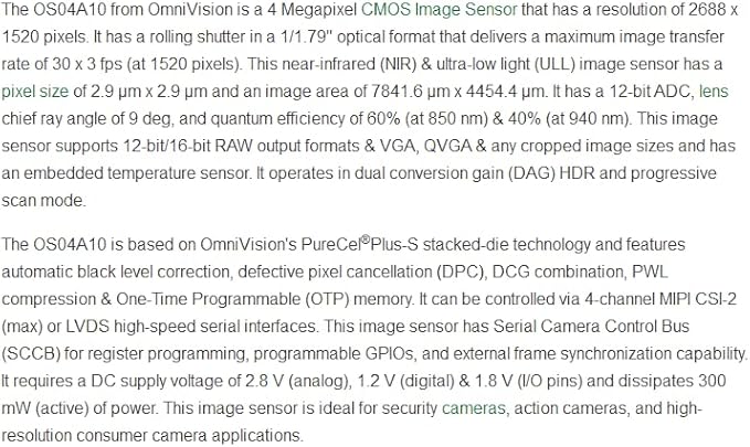 OS04A10 2560x1440 4MP HD Low Illumination USB Camera Module Fixed Focus UVC no-Drive Protocol 30fps M16 Black Light Lens