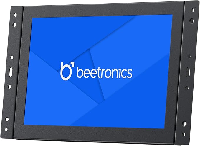 Beetronics 8-Inch Full HD IPS Monitor - Professional Industrial-Grade Display | HDMI VGA BNC RCA Inputs | Durable Metal Housing Matte Screen 24/7 Continuous Operation Wide Viewing Angle - 8HD7M