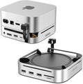 Mac mini M4 Dock &amp Stand DisplayPort 8K@120Hz Hub for Mac mini M4/M4 Pro 2024 with 8TB NVMe SSD Enclosure 10 in 1 with DP 5*USB-A/C 10Gbps Ports SD/TF Audio for Mac mini M4 Mac mini M4 Pro