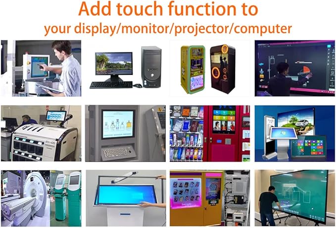 Chengying 85 inch Multi-Touch Infrared Touch Frame - IR Touch Panel - 85 Infrared Touch Screen Overlay - USB Interface - HID Compatible