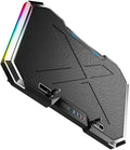 Adjustable RGB Led Laptop Cooler Pad Notebook Cooling Base LCD Touch for Under Gaming and Office