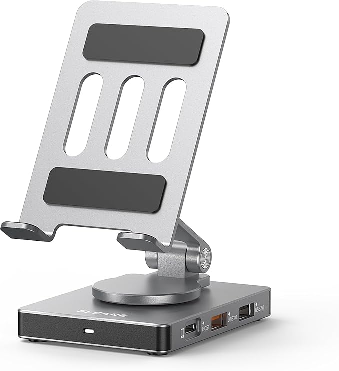 Phone USB C Hub Stand Adapter for iPhone 15 16 Pro Max Switch Docking Station 4K 60Hz HDMI SD/TF Card Reader 3 USB 3.0 3.5mm Audio PD100W Charge (ST803)