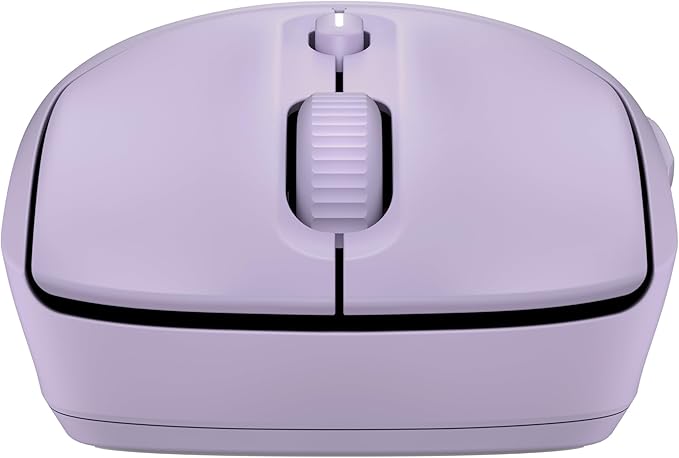 HP 400 Quiet Wireless Mouse Dual Bluetooth &amp 2.4GHz Soft Silicone Quiet Clicks Microsoft Wheel 24-Month Battery 6000 DPI Ambidextrous Eco-Friendly Design Multi-OS Purple