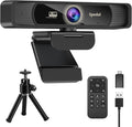 Spedal 4K Webcam with Tripod Wide Angle 120° USB Webcam Sony 1/2.8 Sensor Dual Microphones Remote Control Auto Focus for Video Conferencing Online Meetings Streaming Zoom &amp Teams