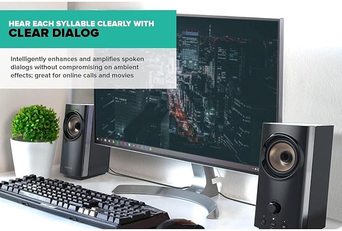 Creative Labs T60 Compact 2.0 Desktop Speaker System Black