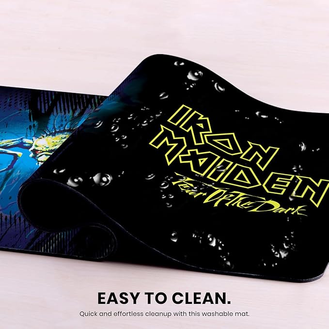 Head Case Designs Officially Licensed Iron Maiden Fear of The Dark Graphic Art 23.62 x 11.81 x 0.12 inches (600 x 300 mm) - L Gaming Office Desk PC Keyboard Mouse Mat Pad