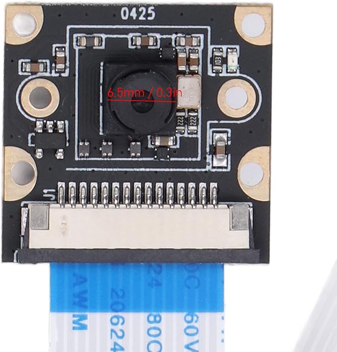 Camera Module 8MP 1.88mm 80x2464 Resolution 6.5x6.5mm Lens 120° HD Camera Board with IMX219 Sensor