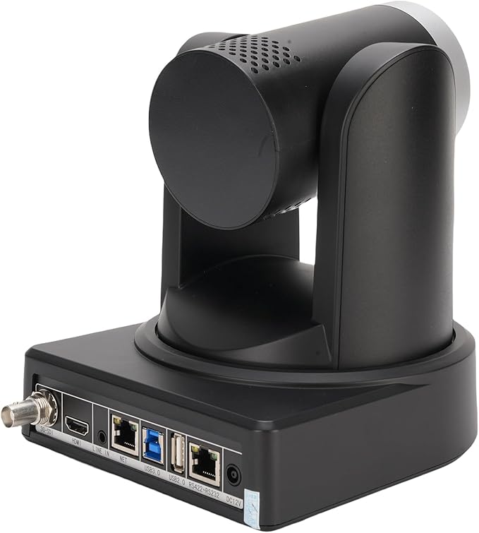 Yunseity Conference Room PTZ Camera HD 1080P 12X Optical Zoom SDI IP USB3.0 Camera for AI Automatic Tracking Support 255 Preset Positions (US Plug)