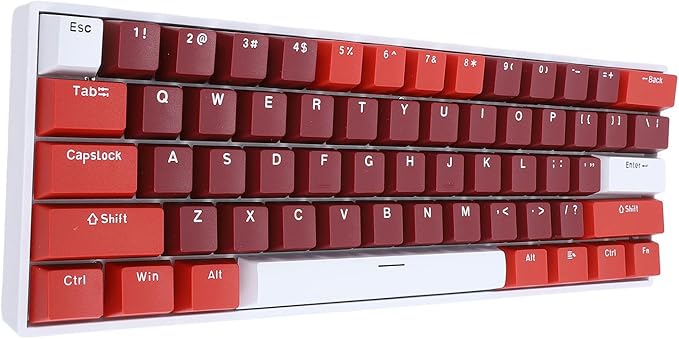 ciciglow Gaming Keyboard 2.4G / BT3.0 5.0/Type C Wired Mechanical Keyboard RGB Backlit 61 Keys Blue Switch Computer Keyboard for for for Android for iOS