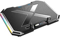 Gaming Laptop Cooler Six Fan Led Screen Two Port RGB Lighting Cooling Pad Notebook Stand for 12-17 Inch