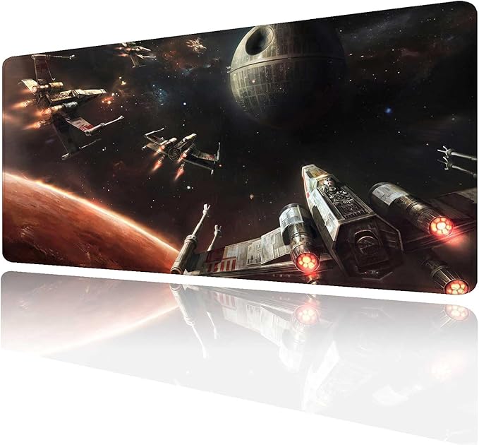 XXL Large Gaming Mouse PadMousepad with Stitched Edge Frame &amp Non-Skid Rubber BaseDesk Mat for WorkOffice Desk Pad for LaptopComputer Keyboard and Mice Combo Pads Mouse Mat 31.5X15.7 inches