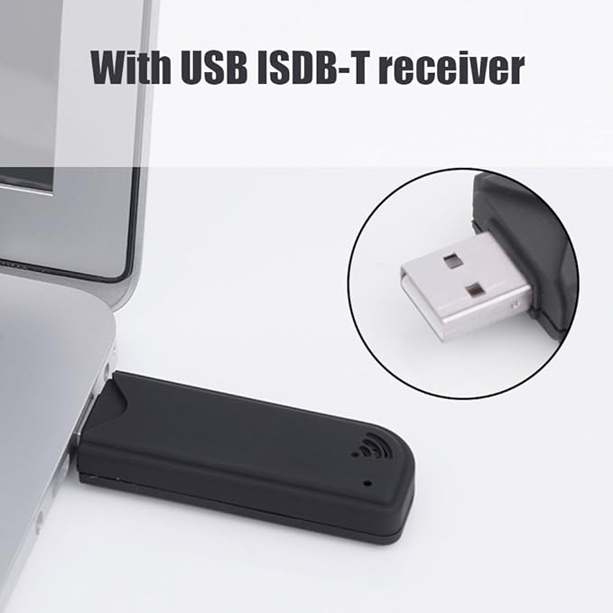 Mini USB2.0 TV ReceiverISDB-T Laptop Digital TV Stick Tuner Video RecorderPortable AntennaStereo ISDB-T BroadcastingSuitable for Home or Travel