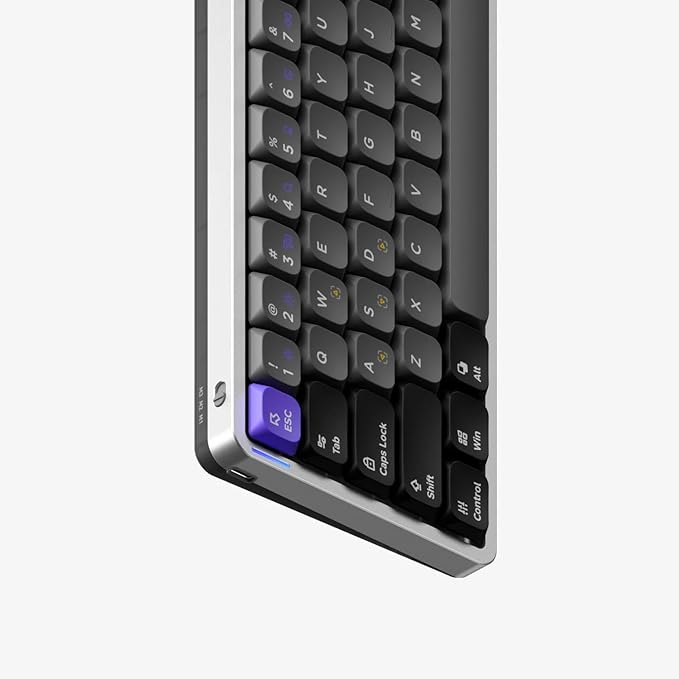nuphy Air60 HE Wired Magnetic Gaming Keyboard61 Keys Rapid Trigger60% CompactActuation Point Adjustable 8K Hz Polling RateHall Effect Keyboard Low-Profile Magnetic Jade Switch
