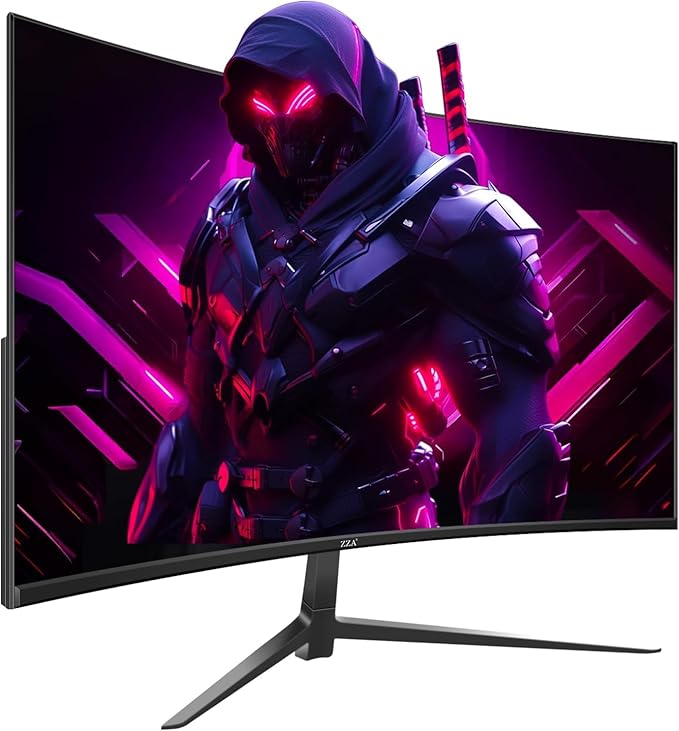 ZZA Curved Monitor 27 inch280Hz PC MonitorFull HD 1080P Computer MonitorEye-Care Display with HDMIDPFramelessFreeSyncWall Mountable for Office and Home