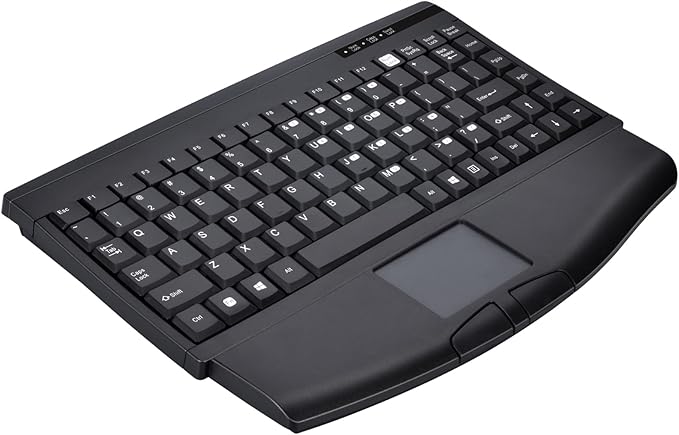 MCSaite MC-8044RF 2.4G Wireless and Bluetooth Touch Keyboard Multi-Device with Easy Media Control and Build-in Touchpad Keyboard for PC Mac Android Tv Box Remote Controller TV-Connected Computer