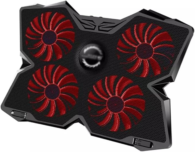 Laptop Cooler Cooling Pad Gaming Cooler Bracket with Four Fans and 2 USB for 14-17 Laptops (Color : B Size : 40 * 24 * 6.5cm)