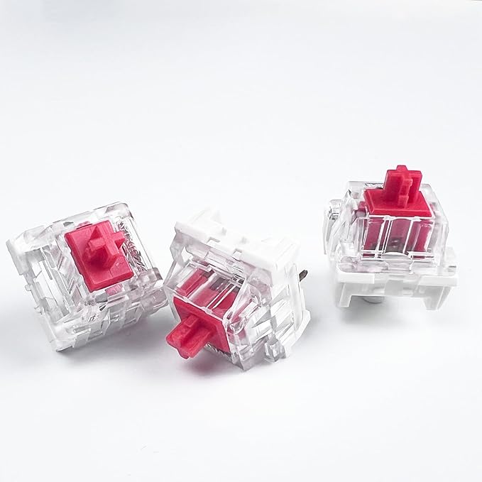 Mechanical Gaming Keyboard Red Switches3 Pin 50gf RGB SMT Linear SwitchDustproof and Waterproof Switch (Red108PCS)