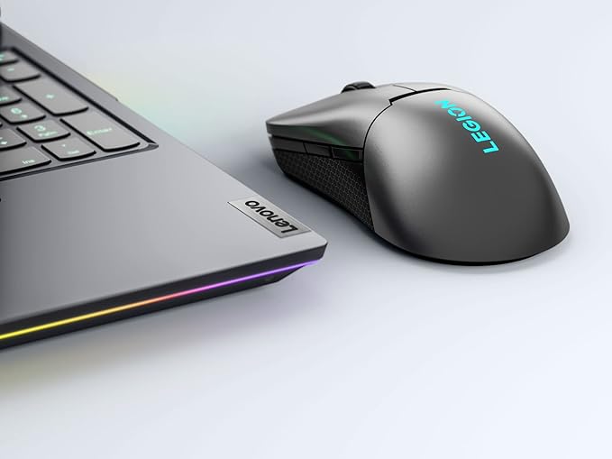 Lenovo Legion M600s RGB Wireless Gaming Mouse – 19000 DPI 6 Programmable Buttons 70 Hours Battery Life Tri-Mode Connectivity (2.4 GHz Bluetooth Wired) (Iron Grey)