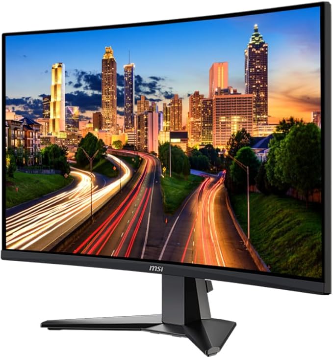 MSI MAG 27C6X Curved 27 inch 1920 x 1080 Full HD 250Hz 1ms Gaming Monitor Bundle with Less Blue Light Adaptive Sync HDMI DisplayPort MK270 Wireless Keyboard &amp Mouse Gel Mouse &amp Wrist Pad