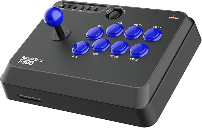 MAYFLASH F300 Arcade Fight Stick Joystick for Switch/Switch 2 PS4 PS3 Xbox Series S/X Xbox One Xbox 360 macOS Windows Steam Deck and more
