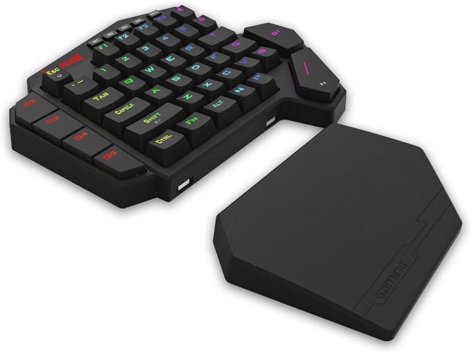 Redragon K585 HE Rapid Trigger Gaming Keyboard 8K Wired One-Handed Mechanical Keyboard w/Next-Gen UltraMag 100% POM Silky Magnetic Switch Dual-Module Floating Structure Design Detachable Wrist Rest