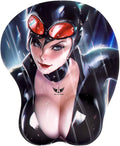 3D Anime Gaming Mousepad Ergonomic Mouse Pad with Wrist Support Rest Mousepad Gel Wrist Rest Memory Foam Non-Slip &amp Pain Relief for Computer Wireless Home&ampOffice KG Alpha Cat Woman
