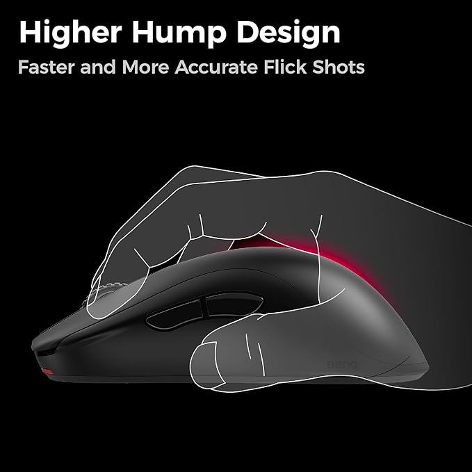BenQ Zowie ZA13-DW 4K Wireless Mouse for Esports Sports Science 4K Enhanced Receiver 65g Symmetrical Driverless 3950 Sensor 4K Polling Rate
