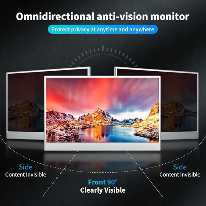14 Inch Touchscreen Portable MonitorFHD 1080p100% sRGB DisplayBuilt USB-CHDMIMini DPFolding Kickstand Extend Second Screen for Laptop/PC/Phone/Game Console