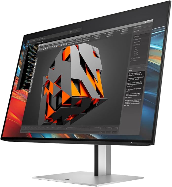 HP Series 7 Pro 24 WUXGA IPS Monitor with 5ms Response Time Anti Glare Flicker Free Tilt Swivel Pivot VESA Mount (100mm) Displayport HDMI &amp Dockztorm USB Port Expander Black/Silver Color