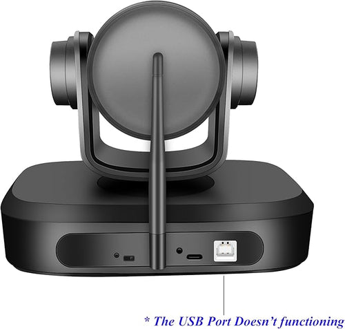 1080P PTZ with 18X Zoom Wireless Webcam Conference Room Camera for Professional Meeting System Zoom Meeting Teams OBS Wireless Streaming Webcam with Built-in Mic for PC/Mac/Laptop