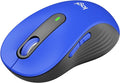 Logitech Signature M650 L Full Size Wireless Mouse - for Large Sized Hands 2-Year Battery Silent Clicks Customizable Side Buttons Bluetooth for PC/Mac/Multi-Device/Chromebook - Classic Blue