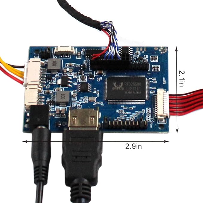VSDISPLAY 12.1 Inch 800x600 IPS LCD Screen 450 Nits 4:3 Aspect Ratio Industrial Replacement Display Panel VS121T-002A with Audio LCD Controller Board