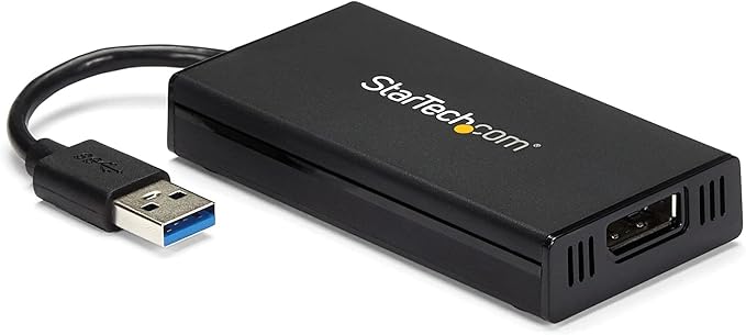 StarTech USB 3.0 to 4K DisplayPort External Multi Monitor Video Graphics Adapter - USB 3.0 Video Card - Ultra HD 4K (USB32DP4K)