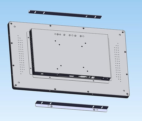 15.6 Inch Open Frame Capacitive Touchscreen Monitor 1920x1080 Resolution 16:9 Aspect Ratio WaterproofVESA+Panel Mount for Kiosk Automation POSVendingHMI and Digital Signage 7x24h Work