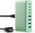 USB C Charger 200W USB C Charger Block GaN III 8-Port Fast Charging Station PD 65W Laptop Charger Adapter Compatible with MacBook Pro/AirDELLHP SurfaceiPhone 15/14/13Galaxy S23/22 (G)