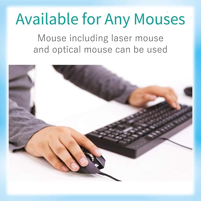 ELECOM Ergonomic Mouse Pad with Wrist Rest Gel Type for Laptop Office &amp Home Pain Relief Non-Slip Rubber Base MP-GELWH