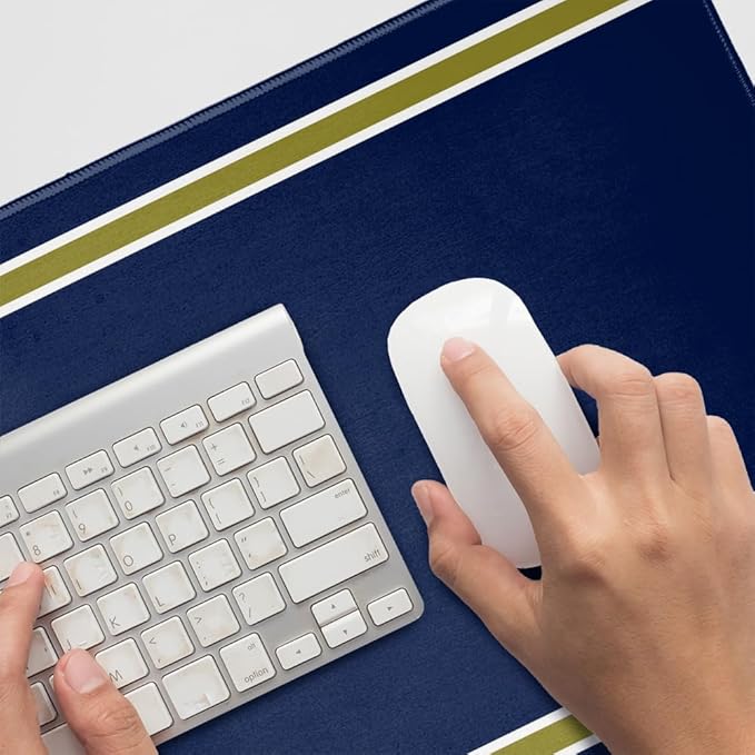 Georgia Southern University Primary Logo Stripes Large Gaming Mouse Pad with Stitched Edges Non-Slip Base for Gamer Home and Office 31.5 x 15.12