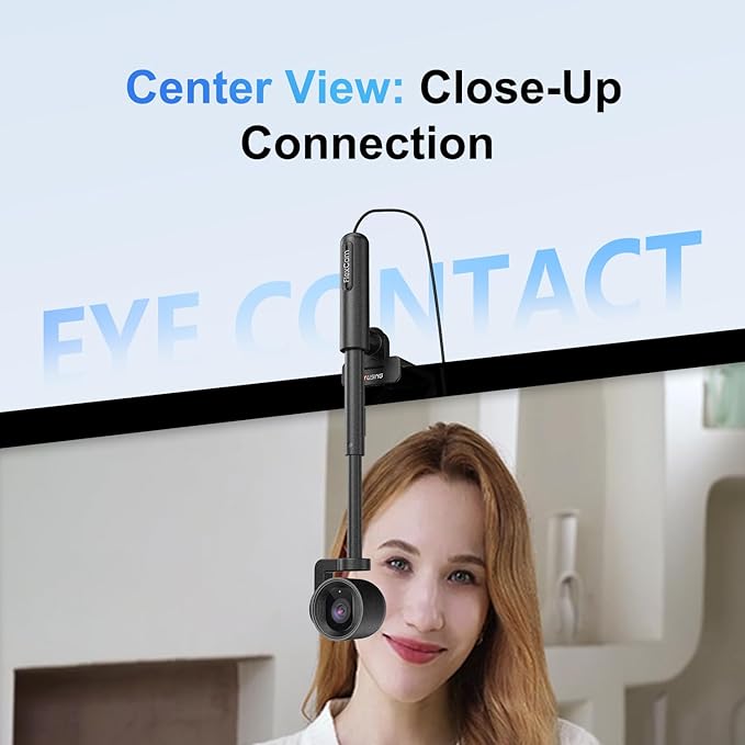 JOYUSING FlexCam10 4K Eye Contact Webcam for PC 4 Modes in 1 Webcam with Microphone PDAF Autofocus 2 Noise-Cancelling Mics 79° FOV for Conference Streaming Facetime Zoom/Teams/Google Meet