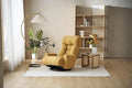 360 Degree Swivel Floor Chair with Adjustable Headrest &amp Backrest Folding Floor Gaming Chair with Phone Holder &amp Built-in Spring Seat Bag for Home Office 5 Adjustable Position Yellow
