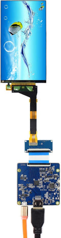 VSDISPLAY for 3D Printer Replacement Display5.5 Inch LS055R1SX04 1440X2560 2K IPS LCD Screen with to Mipi LCD Controller Board