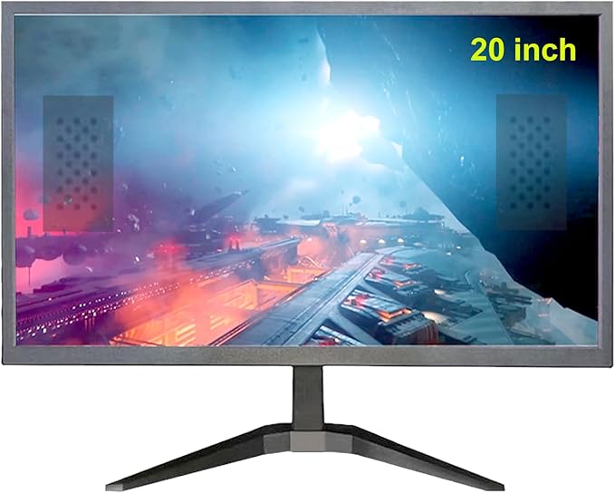 20 '' HD (1600 x 900) Monitor 60Hz with Audio Refresh Rate HDMI x1 Small Thin Monitor for laptops Computers and desktopsLED Display
