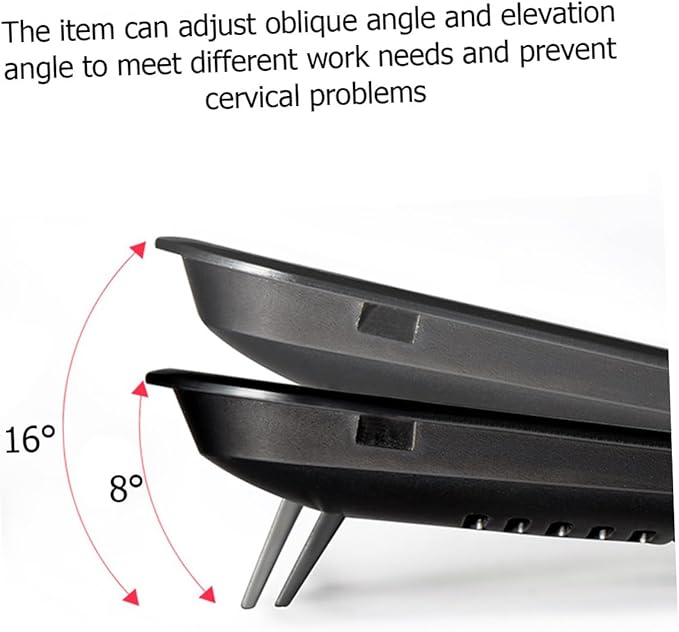 Laptop Cooling Pad Stand with Dual Quiet USB Fans Slip Ergonomic Design Angles for Efficient Heat Dissipation Lightweight Portable Cooler for Notebook Red