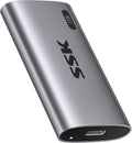SSK 1TB SSD External Hard Drive Portable SSD Up to 550MB/s Fast Solid State Drives External Drive USB 3.2 Gen2 for iPhone 15/Pro Windows Mac Android with LED Light Trim SMART Supported