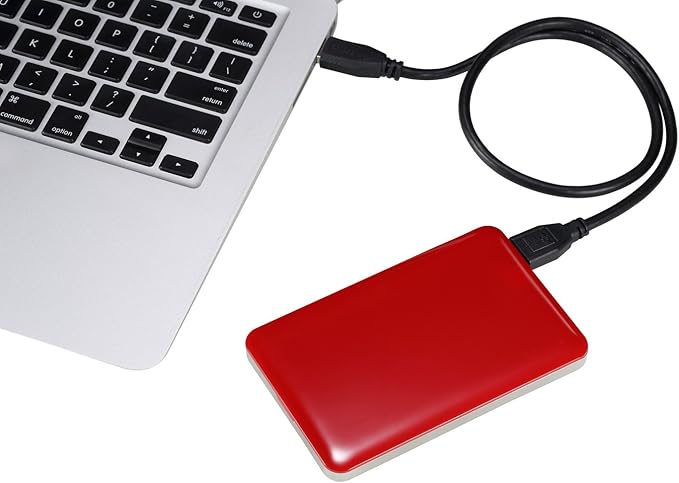 U3 2.5 inch USB 3.0 Mac Edition Portable External Hard Drive - Red (750GB)