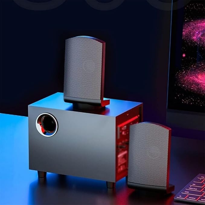 Computer Speakers for Desktop Computer Audio Desktop Small Speakers Wired Active Subwoofer Laptop Small Speakers Home