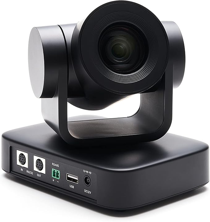 Boom MIDI PTZ Camera 1080p Full HD 20X Zoom USB UVC Plug &amp Play VISCA Pelco PTZ Control (RS232/RS485) 10 Presets Remote Dual Stream H.265/H.264 77° FOV for Teams Zoom Conference Rooms