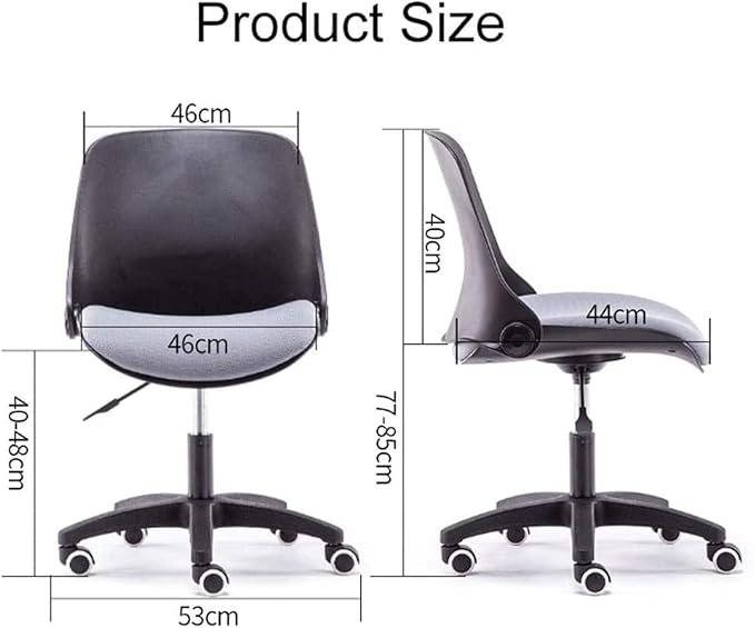 Office Gaming Computer Comfy Adjustable Height with Chrome Base Padded Swivel Folding Back for Restaurants/Cafes/Bar Multifunctional Stool/White Frame